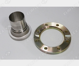 Flange hose tail stainless steel, steel flange