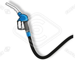 Icon / Clipart<br />Petrol Station Nozzle & Hose (blue)