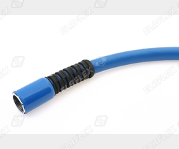SL 16 AdBlue (blue) hose assembly with anti-kinking sleeve, colour sleeve